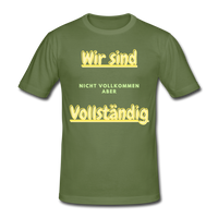Männer Shirt Vollständig - military green