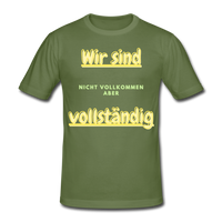 Männer Shirt Vollständig - Militärgrün