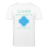Gamer Shirt 1.0 blau - white
