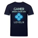 Gamer Shirt 1.0 blau - Navy