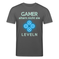 Gamer Shirt 1.0 blau - Anthrazit