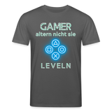 Gamer Shirt 1.0 blau - Anthrazit