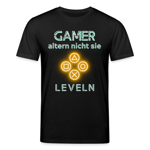 Gamer Shirt 1.0 gelb - Schwarz