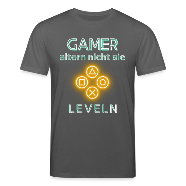 Gamer Shirt 1.0 gelb - Anthrazit