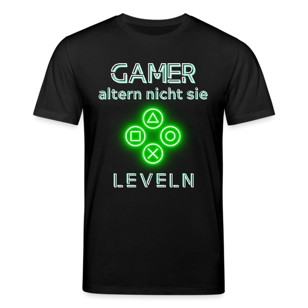 Gamer Shirt 1.0 grün - Schwarz