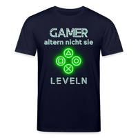Gamer Shirt 1.0 grün - Navy