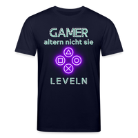 Gamer Shirt 1.0 violett - Navy