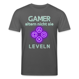 Gamer Shirt 1.0 violett - Anthrazit