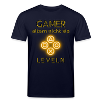 Gamer Shirt 1.0 geld/schwarz - Navy