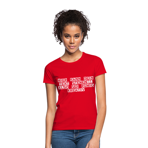 Frauen Shirt kreativ - Rot